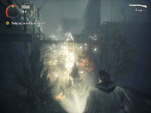 After listening to it, go to the left where you'll be attacked by several enemies - Walkthrough - DLC 1: The Signal Part 3 - Walkthrough - Alan Wake - Game Guide and Walkthrough