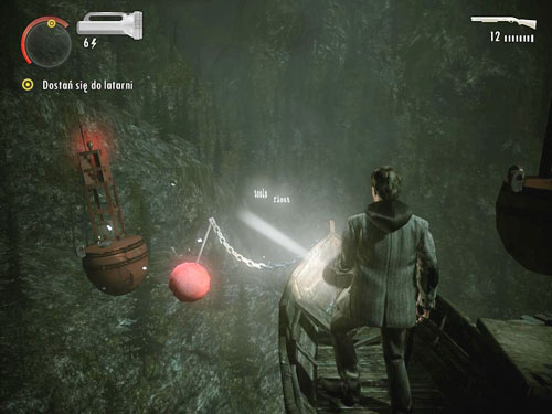 Create also a boat, which can be disconnected from anchor buoy by lightning the chain - Walkthrough - DLC 2: The Writer Part 1 - Walkthrough - Alan Wake - Game Guide and Walkthrough