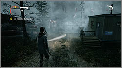 Another sheet is next to a gate of a sawmill, on the ground - Manuscript - Episode 1: Nightmare - Manuscript - Alan Wake - Game Guide and Walkthrough
