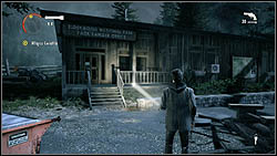 Another page lies next to the entrance to the building, which you can access with Rusty's key - Manuscript - Episode 2: Taken - Manuscript - Alan Wake - Game Guide and Walkthrough