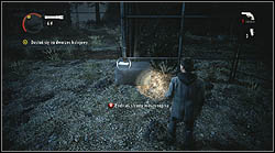Once you reach a rusty car and a generator, look around a little and you'll find a mountain way leading to a radio transmitter - Manuscript - Episode 3: Ransom - Manuscript - Alan Wake - Game Guide and Walkthrough