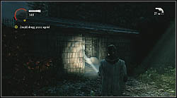 Next sheet lies in a shed, in front of a light post, which you can see after defeating one Hartman's thugs - Manuscript - Episode 4: The Truth - Manuscript - Alan Wake - Game Guide and Walkthrough