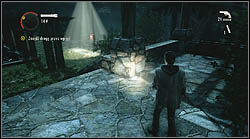 Another page lies on the ground, in the garden, you can collect it after destroying the haunted gate with your flashlight - Manuscript - Episode 4: The Truth - Manuscript - Alan Wake - Game Guide and Walkthrough
