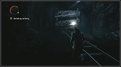 Once you walk through a small railway bridge, turn left and turn on the lamp placed there - Manuscript - Episode 4: The Truth - Manuscript - Alan Wake - Game Guide and Walkthrough