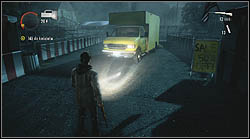 Next page can be found in a yellow truck parked next to the church - Manuscript - Episode 5: The Clicker - Manuscript - Alan Wake - Game Guide and Walkthrough