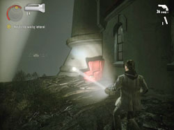 On the red armchair behind the lighthouse - Collectibles (DLC) - Night Springs Game - Collectibles (DLC) - Alan Wake - Game Guide and Walkthrough