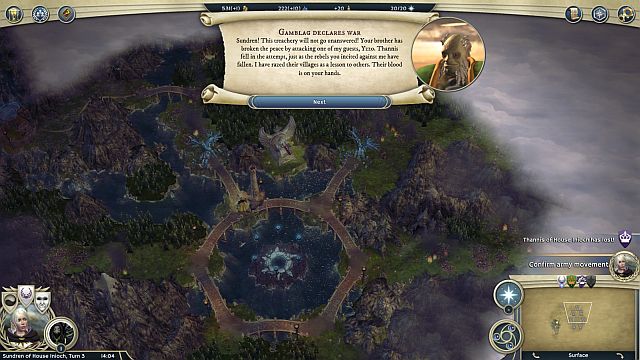 It begins with betrayal? Again... - Council of Origins - walkthrough - The Elven Court Campaign - Age of Wonders III - Game Guide and Walkthrough