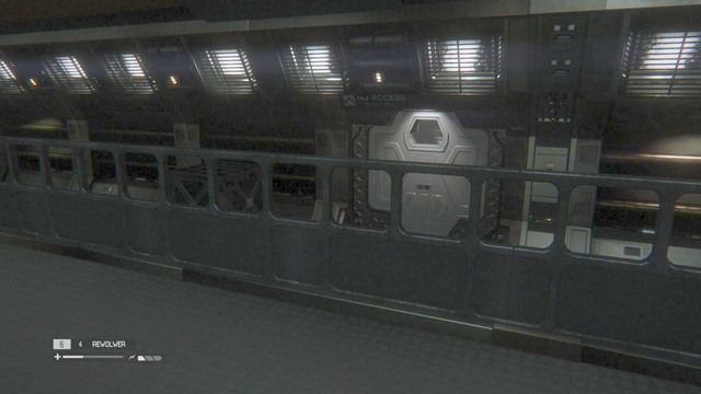 The screenshot shows a locked door - Get to the comms room - Walkthrough - Alien: Isolation - Game Guide and Walkthrough