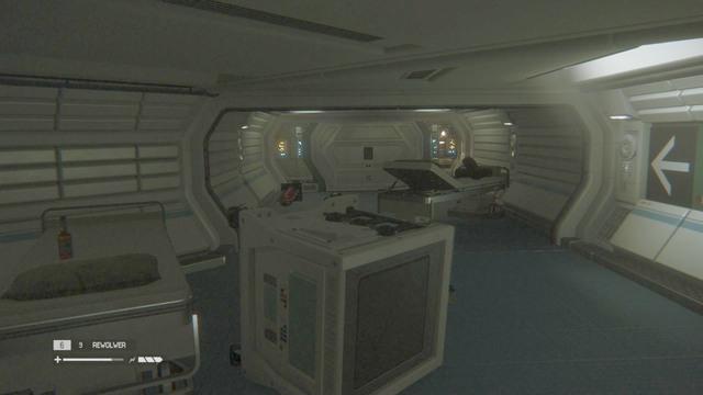 Walk up to the evacuation door and your objective will be updated - Investigate San Cristobal Medical Facility - Walkthrough - Alien: Isolation - Game Guide and Walkthrough