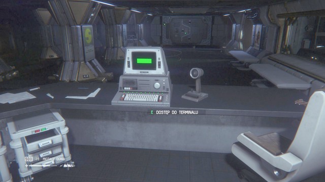 Approach the terminal on the desk, and from the list select initiate lockdown - Seal the creature inside the Server Farm - Walkthrough - Alien: Isolation - Game Guide and Walkthrough