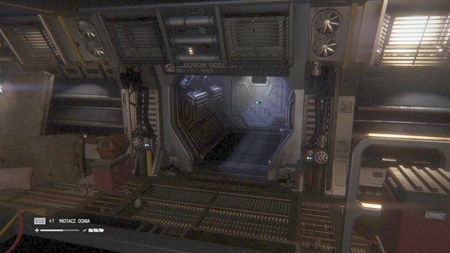 Run out of the Server Farm on the right side, and you will get to the door shown in the picture - Seal the creature inside the Server Farm - Walkthrough - Alien: Isolation - Game Guide and Walkthrough