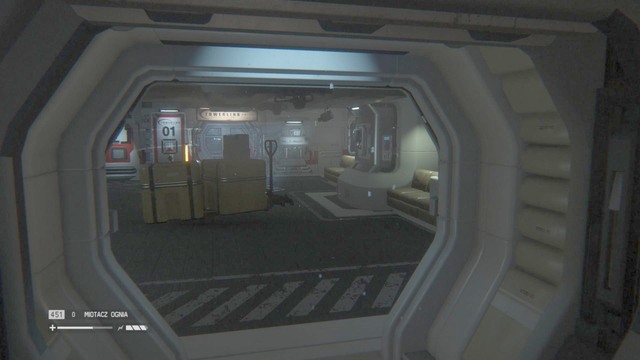 You will notice another motion detector, which you should deactivate - Restore access to Distribution - Walkthrough - Alien: Isolation - Game Guide and Walkthrough