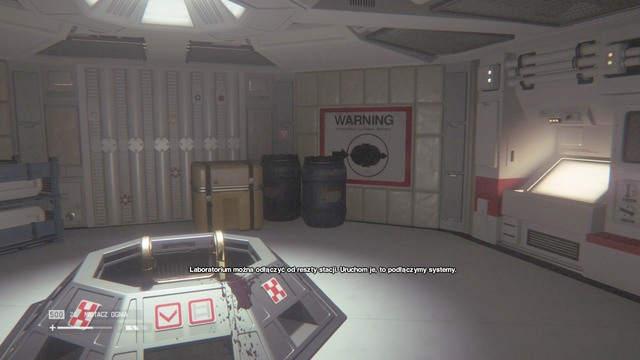 When you open the door, use the map update console, then climb down the ladder to the lower level - Access the Project KG348 Research Labs - Walkthrough - Alien: Isolation - Game Guide and Walkthrough