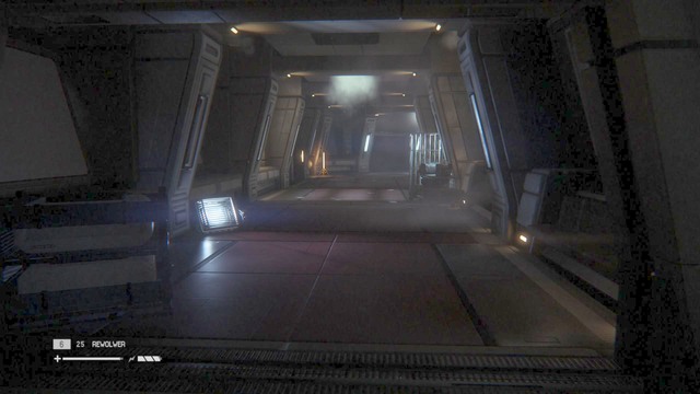 Once you restore power, walk through the door and eliminate two androids, then head to the corridor on the left - Find a way to the Colonial Marshal Bureau - Walkthrough - Alien: Isolation - Game Guide and Walkthrough