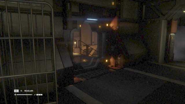 Go to the corridor and deal with an android, then press on - Find a way to the Colonial Marshal Bureau - Walkthrough - Alien: Isolation - Game Guide and Walkthrough
