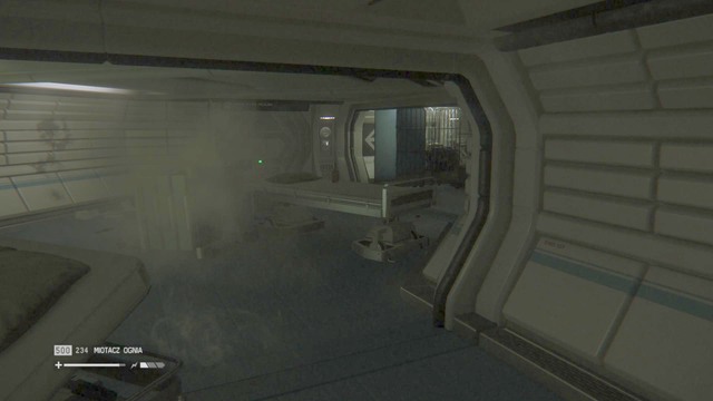 Exit the elevator and turn left - Find an ambulance shuttle - Walkthrough - Alien: Isolation - Game Guide and Walkthrough