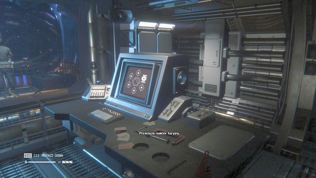 Keep walking through that corridor (there is only one way), until you get to a door and a save game station - Explore the Anesidora - Walkthrough - Alien: Isolation - Game Guide and Walkthrough