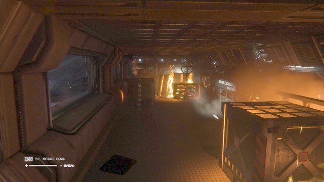 On your way you will encounter the Alien more than once (you can either sneak past it, or openly face it with your flamethrower) - Find a way for the Torrens to dock - Walkthrough - Alien: Isolation - Game Guide and Walkthrough