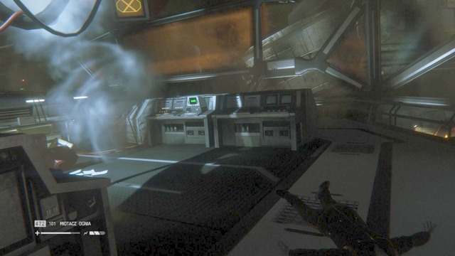 After hacking the console, approach the terminal in the middle of the room, get rid of an android there, and start the process - Escape Sevastopol - Walkthrough - Alien: Isolation - Game Guide and Walkthrough