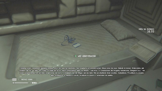 An ID Tag lies on a bed next to a body (the room can be accessed once you turn on the generator) - Lorenz Systech Spire - Missing persons and Archive Logs - Alien: Isolation - Game Guide and Walkthrough