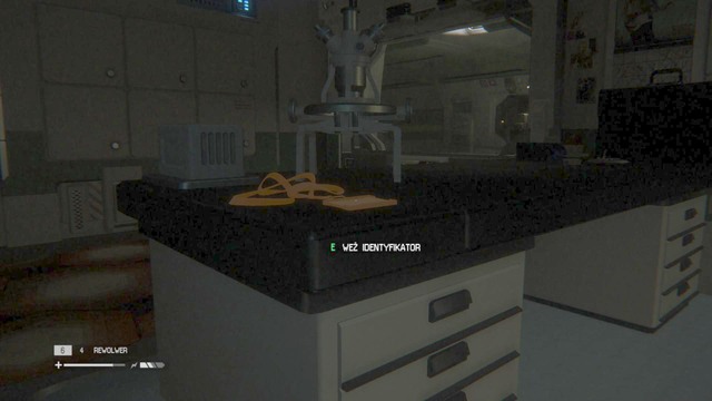 An ID Tag lies on a desk in the room that requires a keycode (1702) (in order to get access, you have to use the terminal in Morleys office) - San Cristobal Medical Facility: Intensive care unit - Missing persons and Archive Logs - Alien: Isolation - Game Guide and Walkthrough