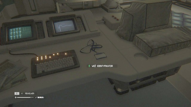 An ID Tag lies on a desk in the room you can access through a vent shaft - San Cristobal Medical Facility: Intensive care unit - Missing persons and Archive Logs - Alien: Isolation - Game Guide and Walkthrough