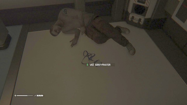 An ID Tag lies next to a body on the floor in the room where you found an upgrade for the access tuner - Seegson Synthetics - Missing persons and Archive Logs - Alien: Isolation - Game Guide and Walkthrough