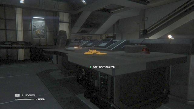 An ID Tag lies on a desk in the middle of the room - Seegson Communications - Missing persons and Archive Logs - Alien: Isolation - Game Guide and Walkthrough