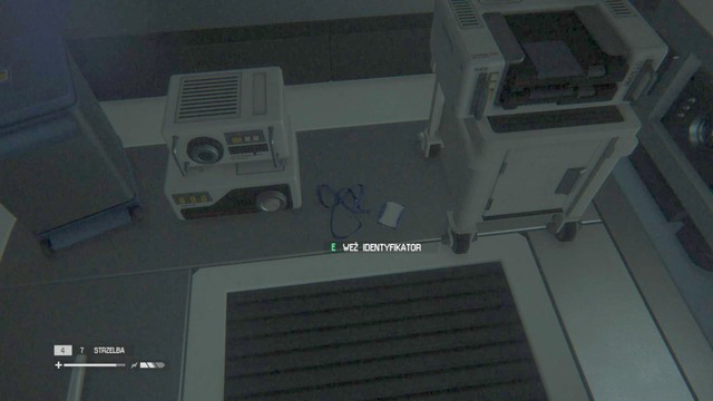 An ID Tag lies on the floor next to a desk in the locked room (use the access tuner to hack the door) - Seegson Communications - Missing persons and Archive Logs - Alien: Isolation - Game Guide and Walkthrough