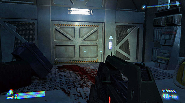 Wait until O'Neal opens the hangar door, and go through it - Locate the missing Marines - Mission 1: Distress - Aliens: Colonial Marines - Game Guide and Walkthrough