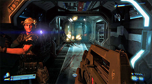 Wait until Keyes opens another passage - Fall back to the Sephora - Mission 1: Distress - Aliens: Colonial Marines - Game Guide and Walkthrough