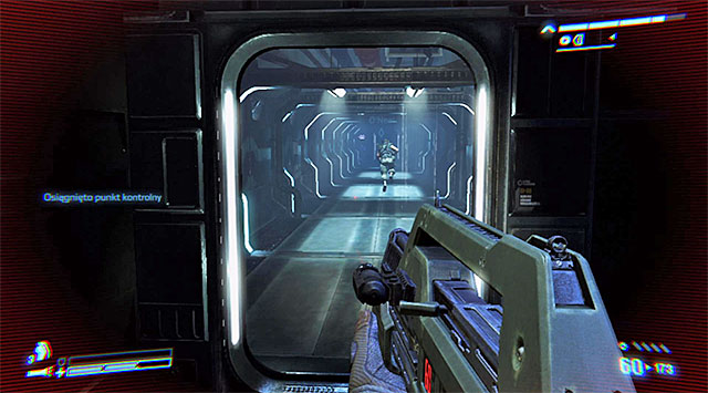As soon as it's possible, go through the passage opened by O'Neal - Get to the cargo bay to aid with the cas-evac (part 2) - Mission 1: Distress - Aliens: Colonial Marines - Game Guide and Walkthrough