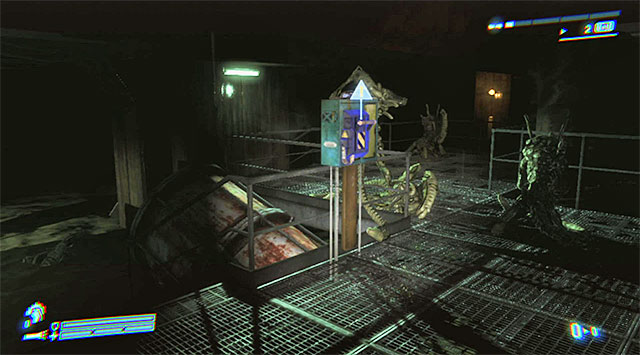 Get on the metal gallery and start walking very slowly - Find a Way Out of the Sewers - Mission 5: The Raven - Aliens: Colonial Marines - Game Guide and Walkthrough