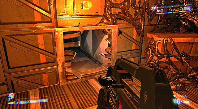 Move ahead without stopping at any of the forks to avoid getting in the fire range of the turrets on your right - Flank the turrets and shut them down - Mission 6: For Bella - Aliens: Colonial Marines - Game Guide and Walkthrough
