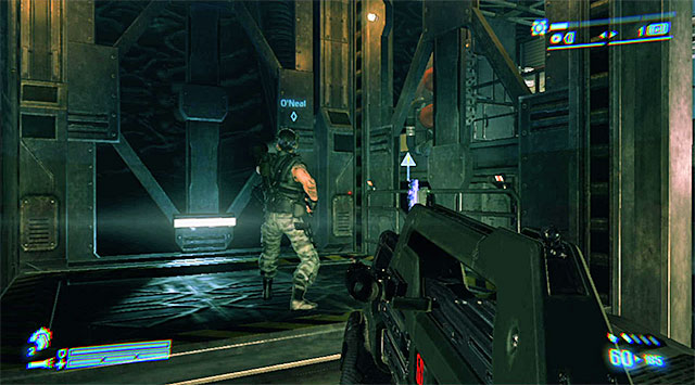 Get ready to eliminate the last group of mercenaries which will show up by the door at the end of the current area - Find a way through the Derelict to find the prisoner - Mission 8: Rampart - Aliens: Colonial Marines - Game Guide and Walkthrough