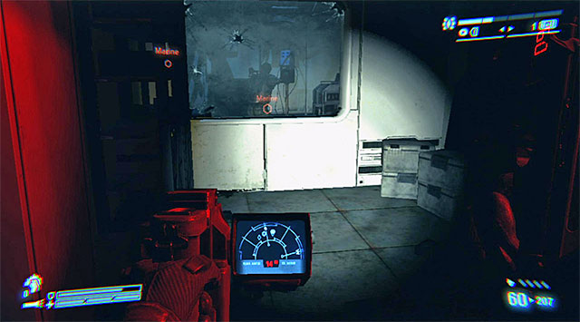 The second marine is trying to defend himself in the room adjoining both the labs and the operations room (the above screenshot) - Get to Operations and rescue surviving Marines - Mission 9: Hope in Hadleys - Aliens: Colonial Marines - Game Guide and Walkthrough