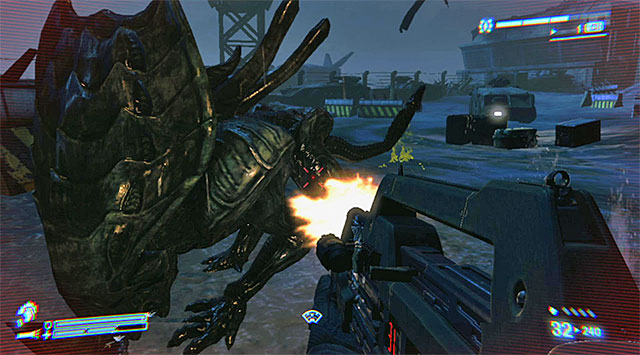 Focus primarily on dodging to avoid the alien's charges - Get to the dropship pad to get Reid airborne - Mission 9: Hope in Hadleys - Aliens: Colonial Marines - Game Guide and Walkthrough