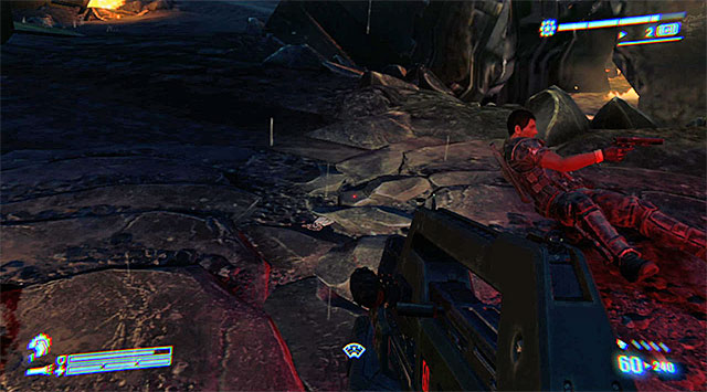 Sooner or later should get close to two marines defending themselves at the crashed dropship - Help the crashed dropship survivors fight off the Xenos - Mission 10: Derelict Reclaimed - Aliens: Colonial Marines - Game Guide and Walkthrough