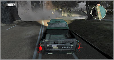 The final part of this chase will require you to perform a successful jump (screen), so it's very important that you're driving in a straight line and that you maintain maximum speed - Episode 8 Scene 3 - Episode 8 - Alone in the Dark - Game Guide and Walkthrough