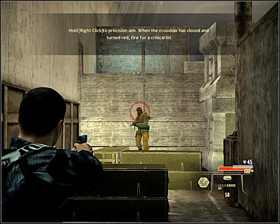 If you intend to go through the weapons training, pass through the middle door (M1, 14) - Walkthrough - Prologue - Graybox - Walkthrough - Prologue - Alpha Protocol: The Espionage RPG - Game Guide and Walkthrough