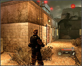 Option 4 - going up the ladder onto the last building's roof - Walkthrough - Saudi Arabia - Bug Al-Samad Airfield - Walkthrough - Saudi Arabia - Alpha Protocol: The Espionage RPG - Game Guide and Walkthrough