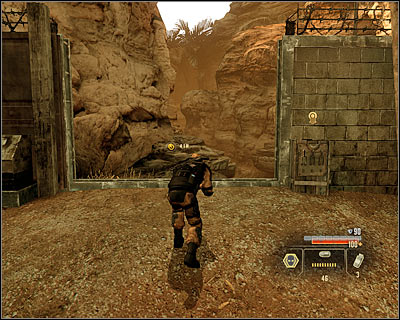 Whichever path you choose, your task is to get the gate leading to the next location (M5, 9) - Walkthrough - Saudi Arabia - Intercept Shaheed and Recover Missiles - Walkthrough - Saudi Arabia - Alpha Protocol: The Espionage RPG - Game Guide and Walkthrough