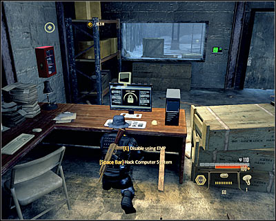 Head to the only available path leading to the next location and eventually you will reach a locked gate (M7, 9) - Walkthrough - Moscow - Investigate Weapon Shipments - Walkthrough - Moscow - Alpha Protocol: The Espionage RPG - Game Guide and Walkthrough