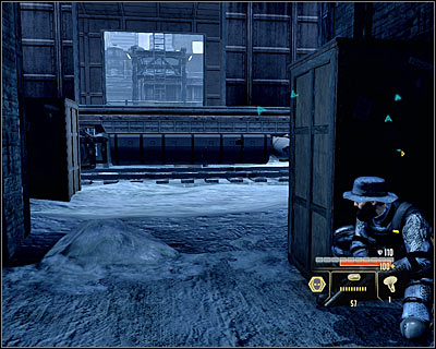 Upon getting to the new location, you will have to look out not only for the enemies, but also for the trains which will appear from time to time on the rails on both sides of the station - Walkthrough - Moscow - Investigate Weapon Shipments - Walkthrough - Moscow - Alpha Protocol: The Espionage RPG - Game Guide and Walkthrough