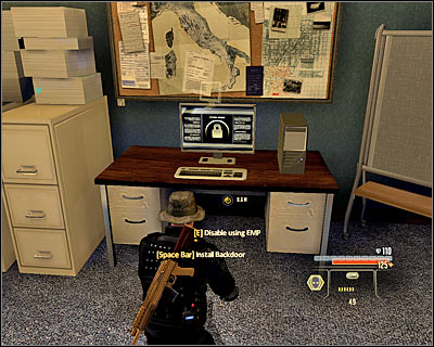 Stay in the same room and approach the second computer terminal (M10, 7) - Walkthrough - Rome - Bug CIA Listening Post - Walkthrough - Rome - Alpha Protocol: The Espionage RPG - Game Guide and Walkthrough