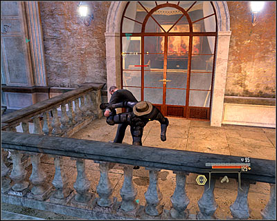 You can get to the further part of the mansion in two ways - Walkthrough - Rome - Investigate Marburgs Villa - Walkthrough - Rome - Alpha Protocol: The Espionage RPG - Game Guide and Walkthrough