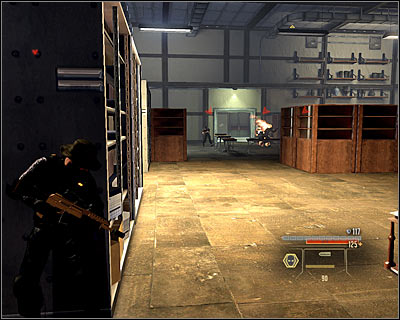 There's a couple of enemies in the next room (M14A, 8) and eliminating them can be very hard - they're standing really close to each other - Walkthrough - Rome - Intercept Marburg at Museum of Art - Walkthrough - Rome - Alpha Protocol: The Espionage RPG - Game Guide and Walkthrough