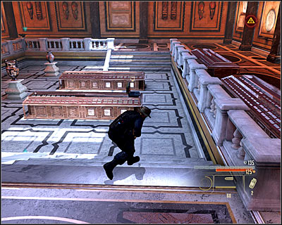 Begin with eliminating the closest guard - Walkthrough - Rome - Intercept Marburg at Museum of Art - Walkthrough - Rome - Alpha Protocol: The Espionage RPG - Game Guide and Walkthrough