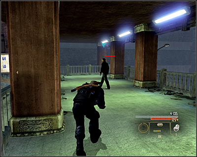 Head onto the mentioned square (M15, 7), using the door located in the same room or the nearby gate (M15, 9) - Walkthrough - Taipei - Assault Triad Headquarters in Slums - Walkthrough - Taipei - Alpha Protocol: The Espionage RPG - Game Guide and Walkthrough