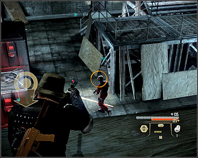 You should take care of eliminating the other enemies only after taking care of the turrets - Walkthrough - Taipei - Investigate Warehouse District Data Trail - Walkthrough - Taipei - Alpha Protocol: The Espionage RPG - Game Guide and Walkthrough